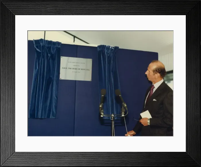 Framed Print : Prince Edward of Kent - The Duke and Duchess of Kent North East Royal Visits Framed Print : Prince Edward of Kent - The Duke and Duchess of Kent North East Royal Visits