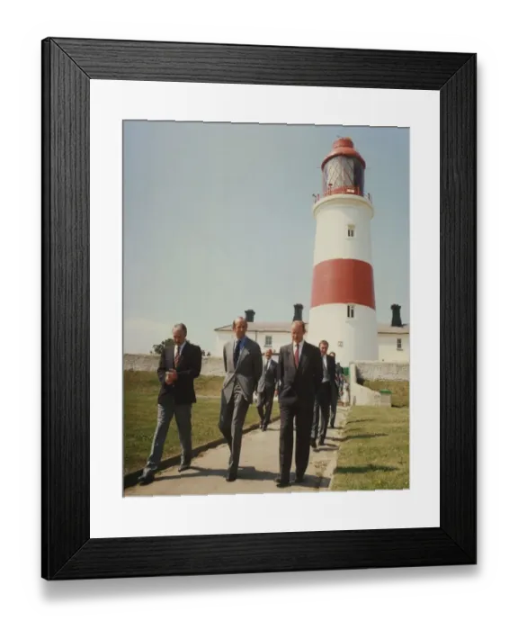 Framed Print : Prince Edward of Kent - The Duke and Duchess of Kent North East Royal Visits