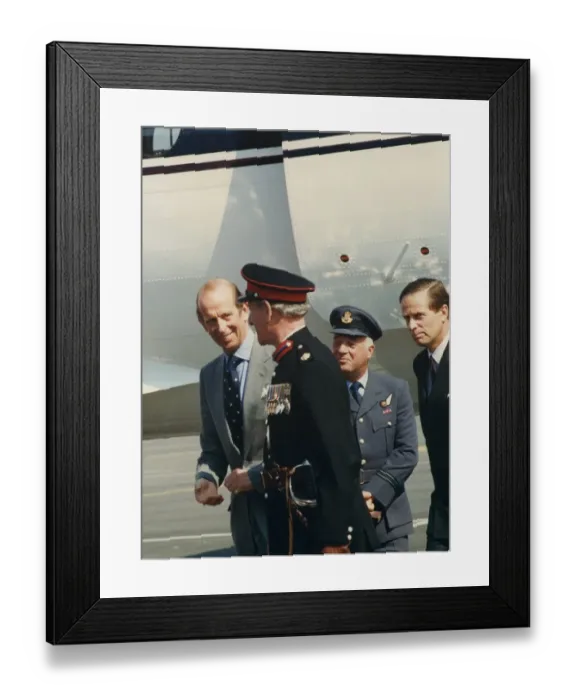 Framed Print : Prince Edward of Kent - The Duke and Duchess of Kent North East Royal Visits