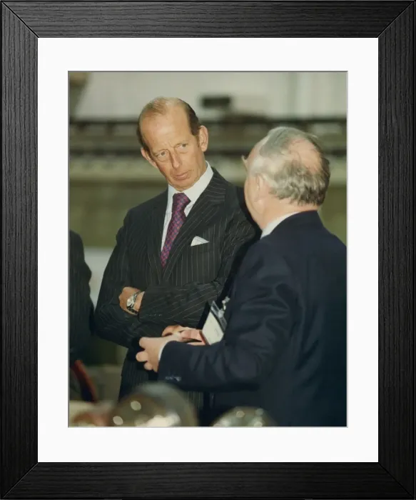 Framed Print : Prince Edward of Kent - The Duke and Duchess of Kent North East Royal Visits Framed Print : Prince Edward of Kent - The Duke and Duchess of Kent North East Royal Visits