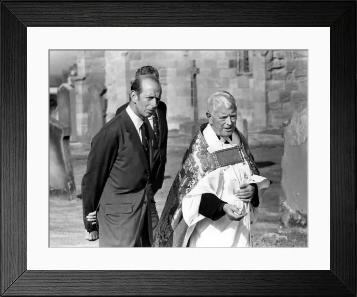 Framed Print : Prince Edward of Kent - The Duke and Duchess of Kent North East Royal Visits