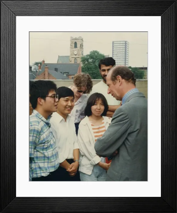 Framed Print : Prince Edward of Kent - The Duke and Duchess of Kent North East Royal Visits