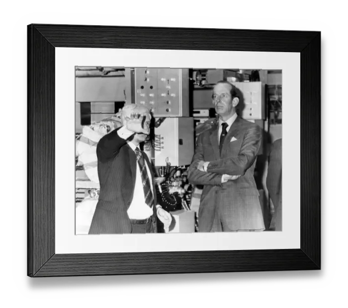 Framed Print : Prince Edward of Kent - The Duke and Duchess of Kent North East Royal Visits Framed Print : Prince Edward of Kent - The Duke and Duchess of Kent North East Royal Visits