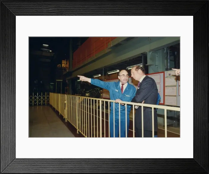 Framed Print : Prince Edward of Kent - The Duke and Duchess of Kent North East Royal Visits