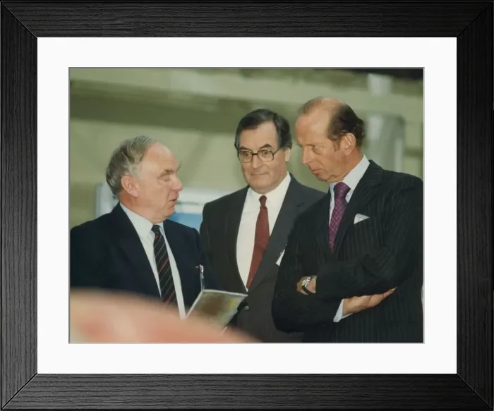 Framed Print : Prince Edward of Kent - The Duke and Duchess of Kent North East Royal Visits