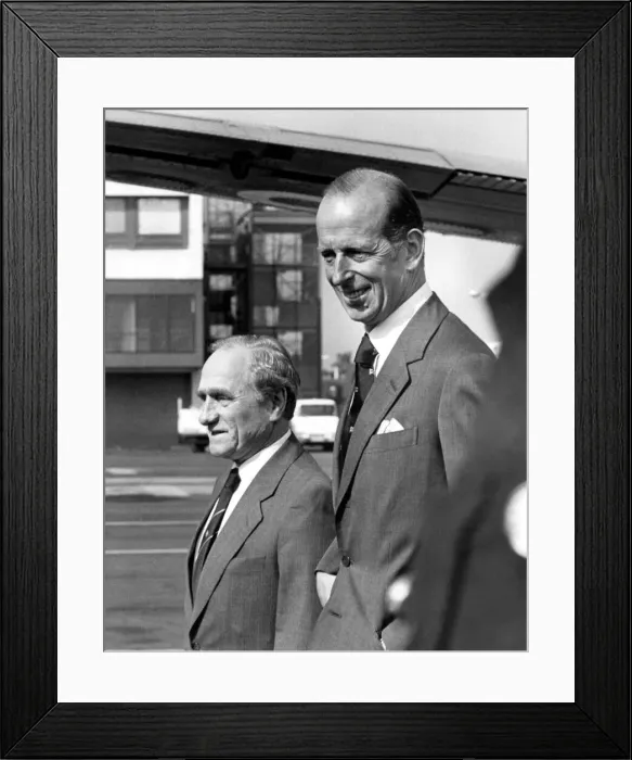 Framed Print : Prince Edward of Kent - The Duke and Duchess of Kent North East Royal Visits Framed Print : Prince Edward of Kent - The Duke and Duchess of Kent North East Royal Visits