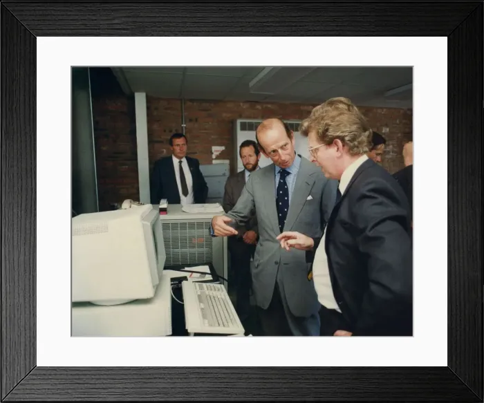 Framed Print : Prince Edward of Kent - The Duke and Duchess of Kent North East Royal Visits Framed Print : Prince Edward of Kent - The Duke and Duchess of Kent North East Royal Visits