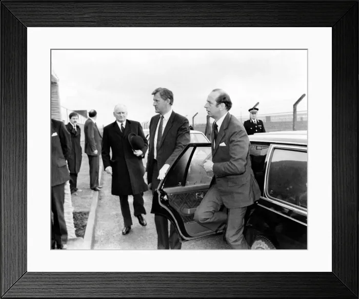 Framed Print : Prince Edward of Kent - The Duke and Duchess of Kent North East Royal Visits