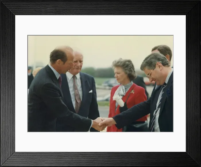 Framed Print : Prince Edward of Kent - The Duke and Duchess of Kent North East Royal Visits Framed Print : Prince Edward of Kent - The Duke and Duchess of Kent North East Royal Visits