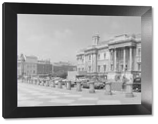 Panoramic view of Trafalgar Square 13th June 1984