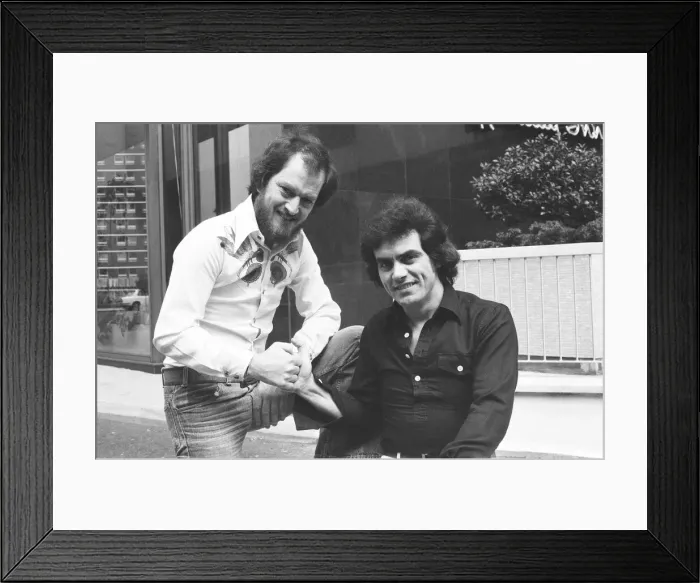 Framed Print : Benny Gallagher & Graham Lyle, of music group Gallagher & Lyle Framed Print : Benny Gallagher & Graham Lyle, of music group Gallagher & Lyle