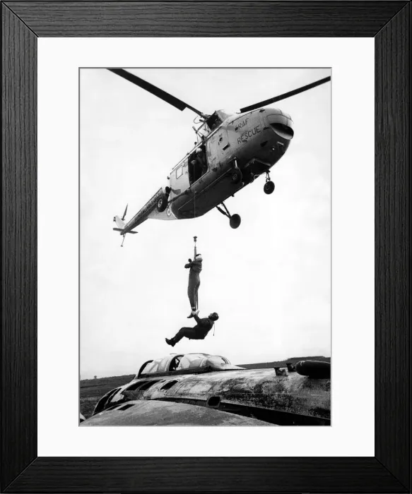 Framed Print : A RAF search and rescue Westland Whirlwind helicopter, from RAF Acklington Framed Print : A RAF search and rescue Westland Whirlwind helicopter, from RAF Acklington