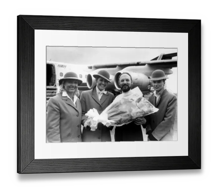 Framed Print : Steve Casey, pictured with left to right, Anne Liddle, Jeanette Jenkins and Linda Clough