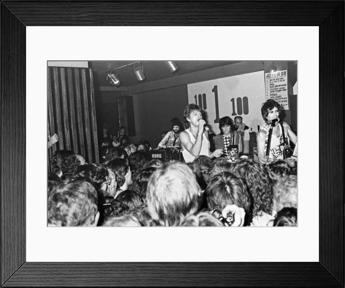 Framed Print : Rolling Stones Concert at the 100 club. 1st June 1982 Framed Print : Rolling Stones Concert at the 100 club. 1st June 1982
