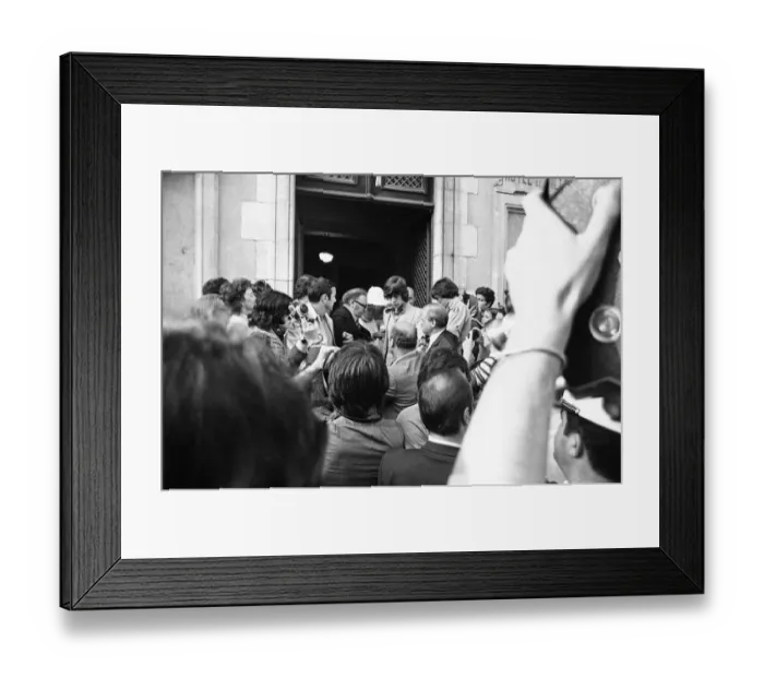 Framed Print : Scenes from Mick Jaggers wedding to Bianca in Saint-Tropez, France