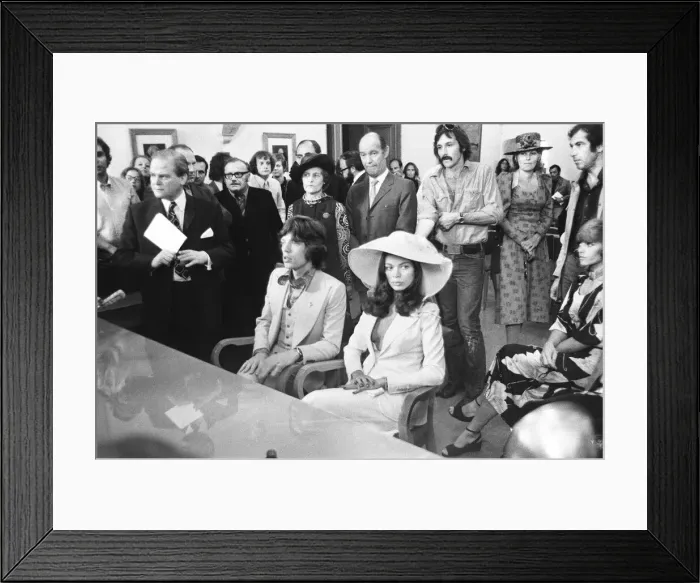 Framed Print : Scenes from Mick Jaggers wedding to Bianca in Saint-Tropez, France Framed Print : Scenes from Mick Jaggers wedding to Bianca in Saint-Tropez, France