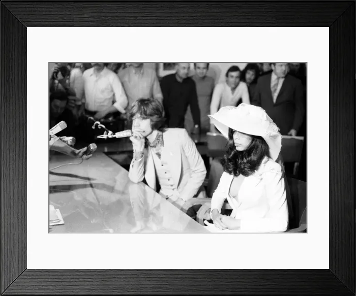 Framed Print : The wedding of Mick Jagger and Bianca Perez-Mora Macias in Saint-Tropez, France Framed Print : The wedding of Mick Jagger and Bianca Perez-Mora Macias in Saint-Tropez, France