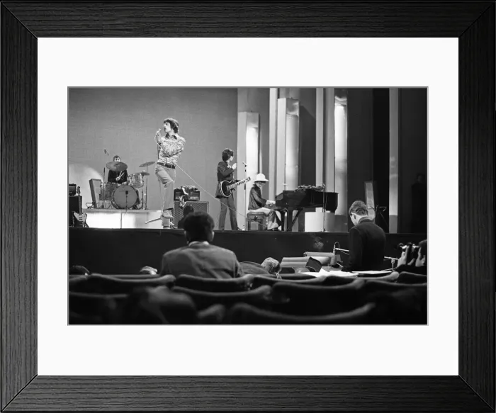 Framed Print : Rolling Stones seen here in rehearsals at the London Palladium. 22nd January 1967 Framed Print : Rolling Stones seen here in rehearsals at the London Palladium. 22nd January 1967