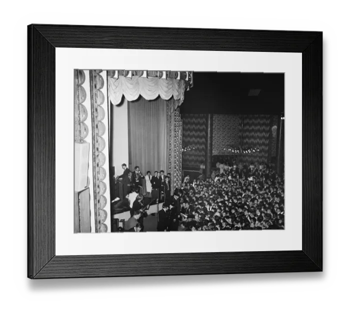 Framed Print : Rolling Stones performing in concert at the Belle Vue theatre, Manchester Framed Print : Rolling Stones performing in concert at the Belle Vue theatre, Manchester