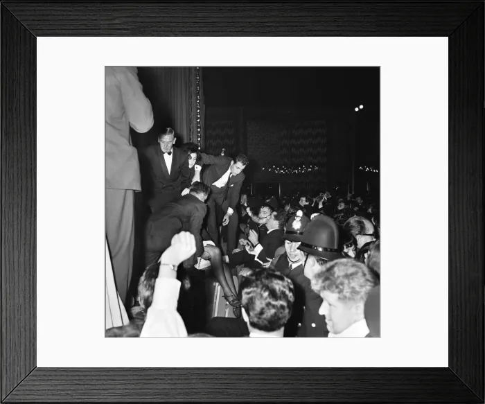 Framed Print : Rolling Stones performing in concert at the Belle Vue theatre, Manchester Framed Print : Rolling Stones performing in concert at the Belle Vue theatre, Manchester