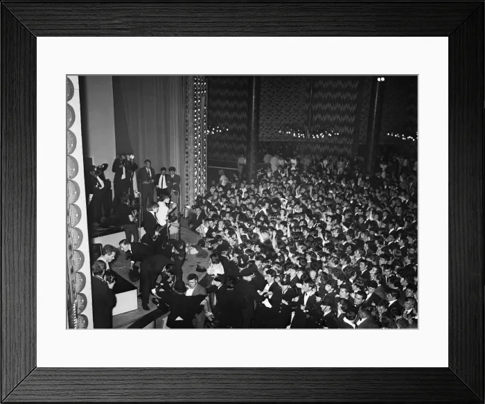 Framed Print : Rolling Stones performing in concert at the Belle Vue theatre, Manchester Framed Print : Rolling Stones performing in concert at the Belle Vue theatre, Manchester