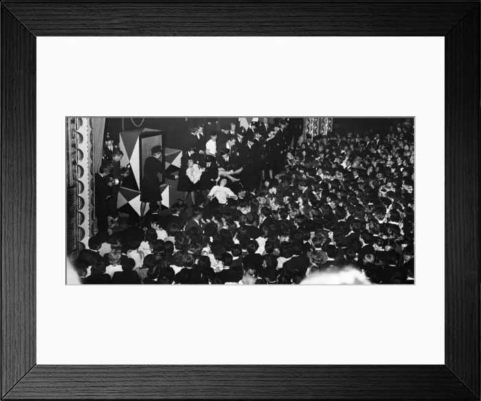 Framed Print : Rolling Stones performing in concert at the Belle Vue theatre, Manchester