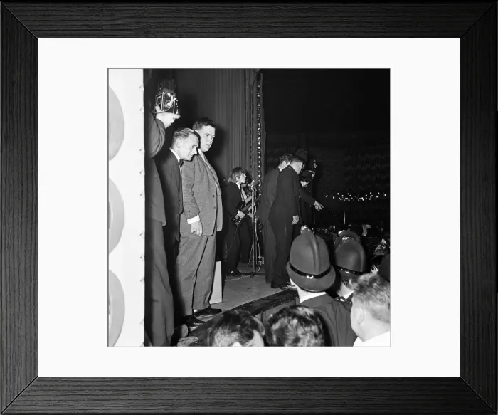 Framed Print : Rolling Stones performing in concert at the Belle Vue theatre, Manchester
