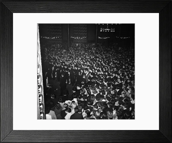 Framed Print : Rolling Stones performing in concert at the Belle Vue theatre, Manchester