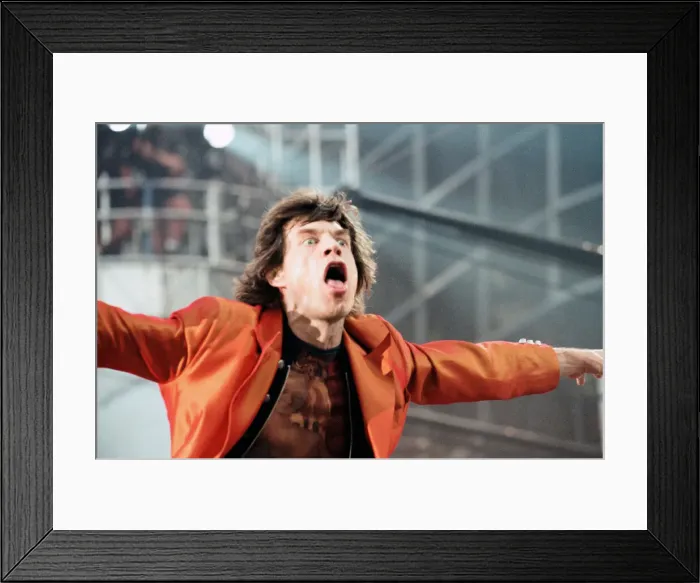 Framed Print : Rolling Stones in concert at Wembley Stadium. 11th July 1995 Framed Print : Rolling Stones in concert at Wembley Stadium. 11th July 1995