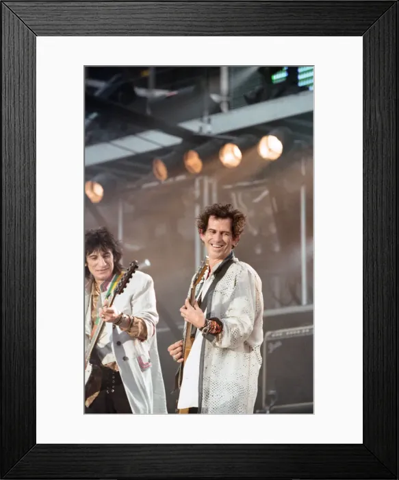 Framed Print : Rolling Stones performing at Wembley Stadium, London. (Picture Framed Print : Rolling Stones performing at Wembley Stadium, London. (Picture