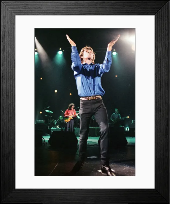 Framed Print : As part of Englands National Music Day, Mick Jagger performs at the Celebration of Framed Print : As part of Englands National Music Day, Mick Jagger performs at the Celebration of