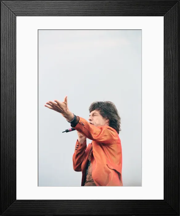 Framed Print : Rolling Stones in concert at Wembley Stadium. (Picture Framed Print : Rolling Stones in concert at Wembley Stadium. (Picture