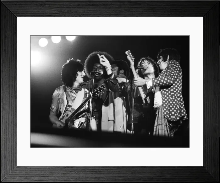 Framed Print : Rolling Stones in concert at Knebworth House, Hertfordshire. 22nd August 1976