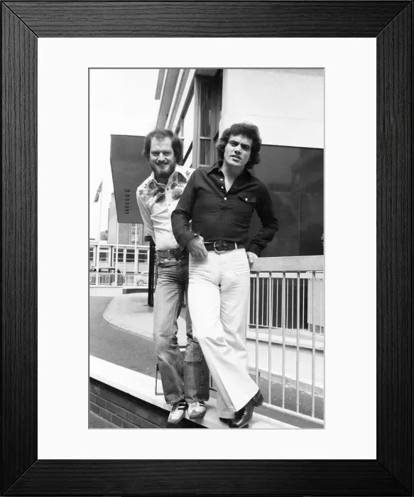 Framed Print : Benny Gallagher & Graham Lyle, of music group Gallagher & Lyle Framed Print : Benny Gallagher & Graham Lyle, of music group Gallagher & Lyle