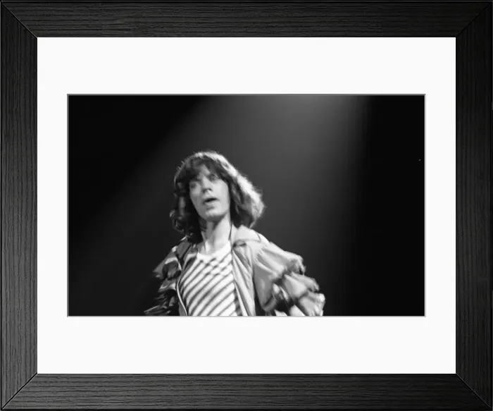 Framed Print : Mick Jagger performing on stage during a Rolling Stones concert at at New Bingley Hall Framed Print : Mick Jagger performing on stage during a Rolling Stones concert at at New Bingley Hall