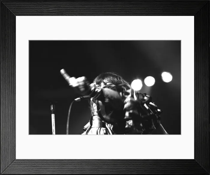 Framed Print : Mick Jagger performing on stage during a Rolling Stones concert at at New Bingley Hall Framed Print : Mick Jagger performing on stage during a Rolling Stones concert at at New Bingley Hall