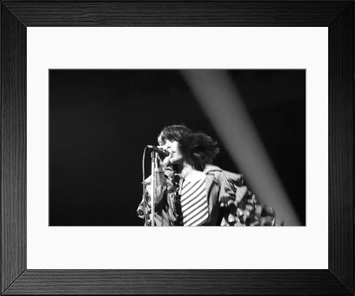 Framed Print : Mick Jagger performing on stage during a Rolling Stones concert at at New Bingley Hall Framed Print : Mick Jagger performing on stage during a Rolling Stones concert at at New Bingley Hall