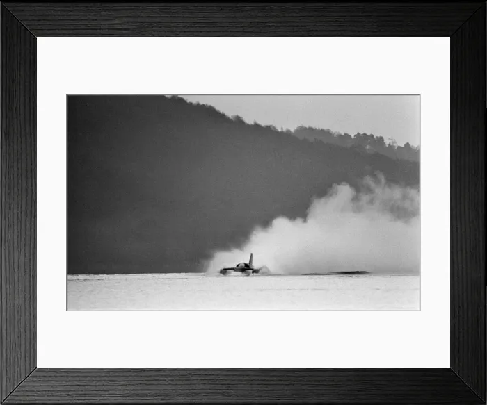 Framed Print : Donald Campbell & Bluebird K7 at Coniston Water, Friday 4th November 1966 Framed Print : Donald Campbell & Bluebird K7 at Coniston Water, Friday 4th November 1966