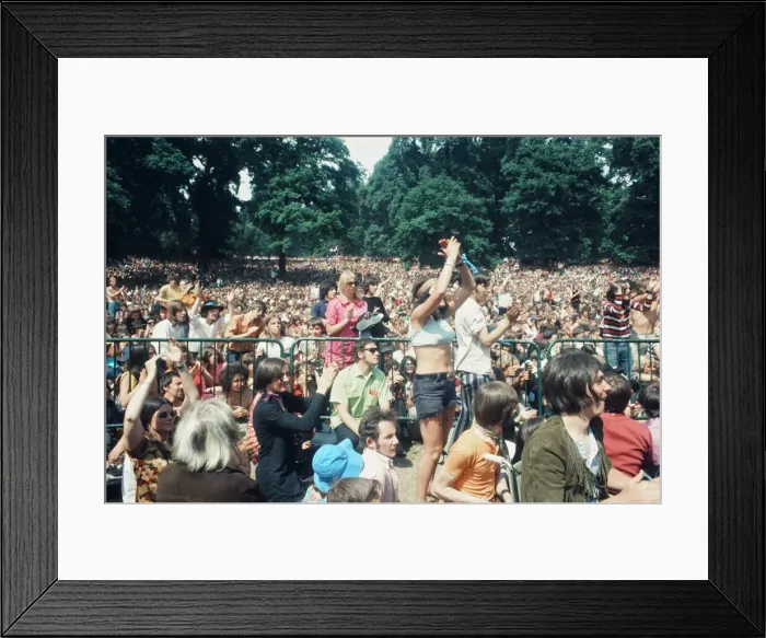 Framed Print : Rolling Stones concert in Hyde Park. 5th July 1969 Framed Print : Rolling Stones concert in Hyde Park. 5th July 1969