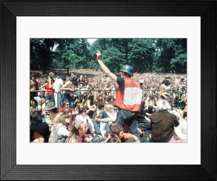 Framed Print : Rolling Stones concert in Hyde Park. 5th July 1969 Framed Print : Rolling Stones concert in Hyde Park. 5th July 1969