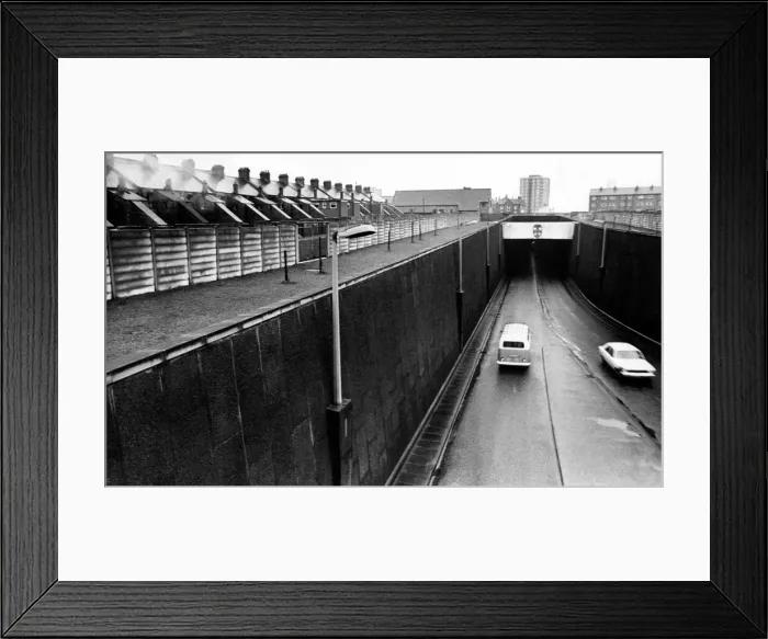 Framed Print : The Tyne Tunnel, runs under the River Tyne from Howdon in North Tyneside to Jarrow in Framed Print : The Tyne Tunnel, runs under the River Tyne from Howdon in North Tyneside to Jarrow in