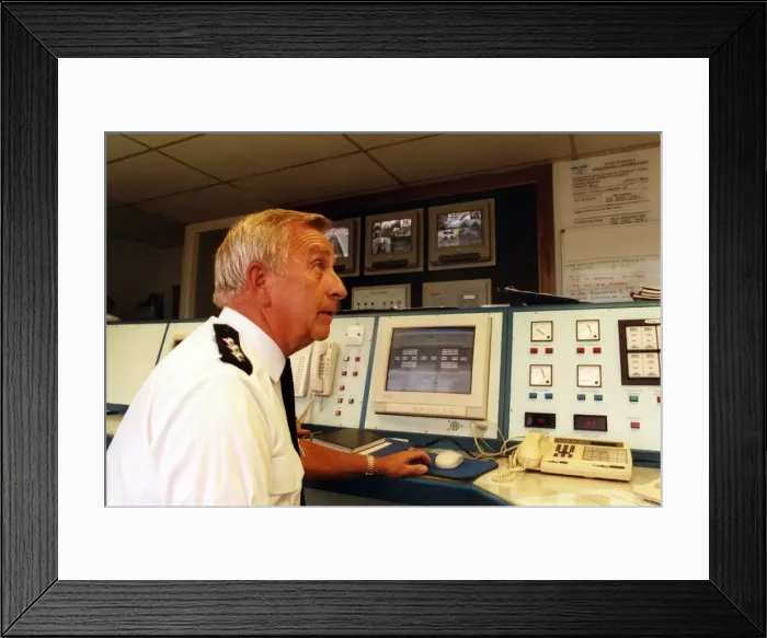 Framed Print : The Tyne Tunnel, runs under the River Tyne from Howdon in North Tyneside to Jarrow in