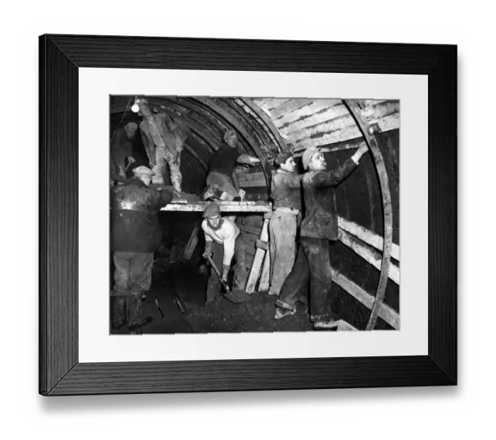 Framed Print : The Tyne Tunnel, runs under the River Tyne from Howdon in North Tyneside to Jarrow in