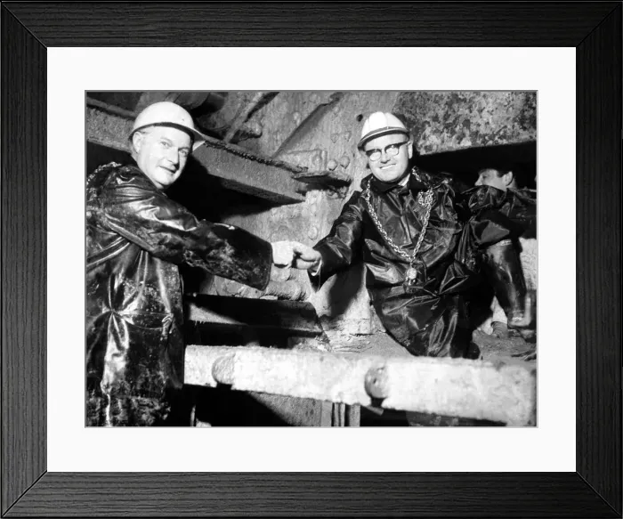 Framed Print : The Tyne Tunnel, runs under the River Tyne from Howdon in North Tyneside to Jarrow in