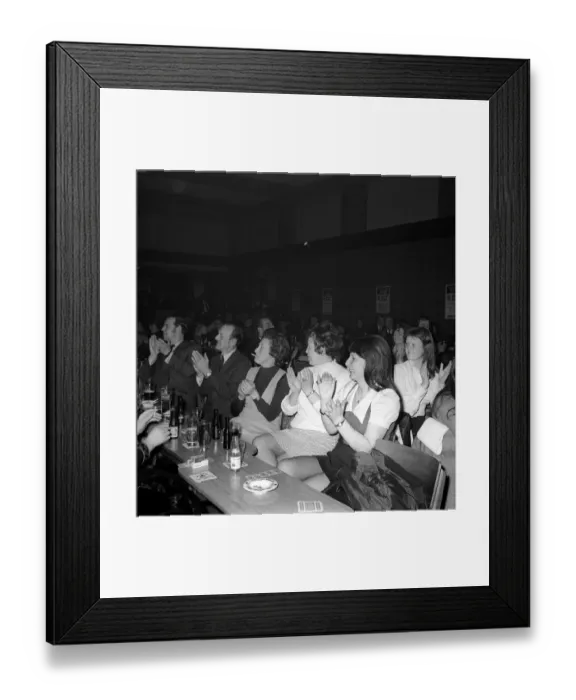 Framed Print : The Sunday Sun Jack Of Clubs Roadshow on 28th March 1974 at the Thomas Wilson Club