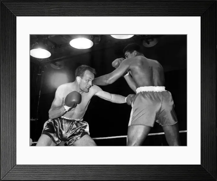 Framed Print : Henry Cooper and Cassius Clay ( Muhammad Ali ) fight for the World Heavyweight Boxing