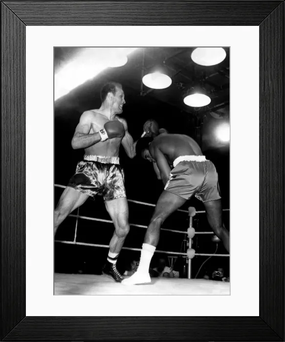 Framed Print : Henry Cooper and Cassius Clay ( Muhammad Ali ) fight for the World Heavyweight Boxing Framed Print : Henry Cooper and Cassius Clay ( Muhammad Ali ) fight for the World Heavyweight Boxing