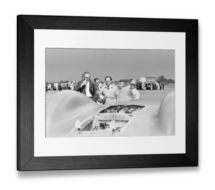 Framed Print : Proteus Bluebird, the car in which Donald Campbell broke the World Automobile Speed Framed Print : Proteus Bluebird, the car in which Donald Campbell broke the World Automobile Speed