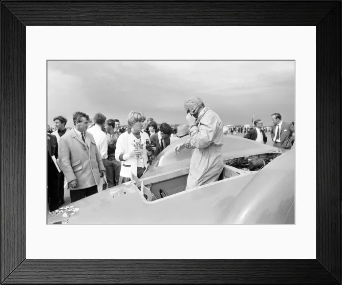 Framed Print : Proteus Bluebird, the car in which Donald Campbell broke the World Automobile Speed Framed Print : Proteus Bluebird, the car in which Donald Campbell broke the World Automobile Speed