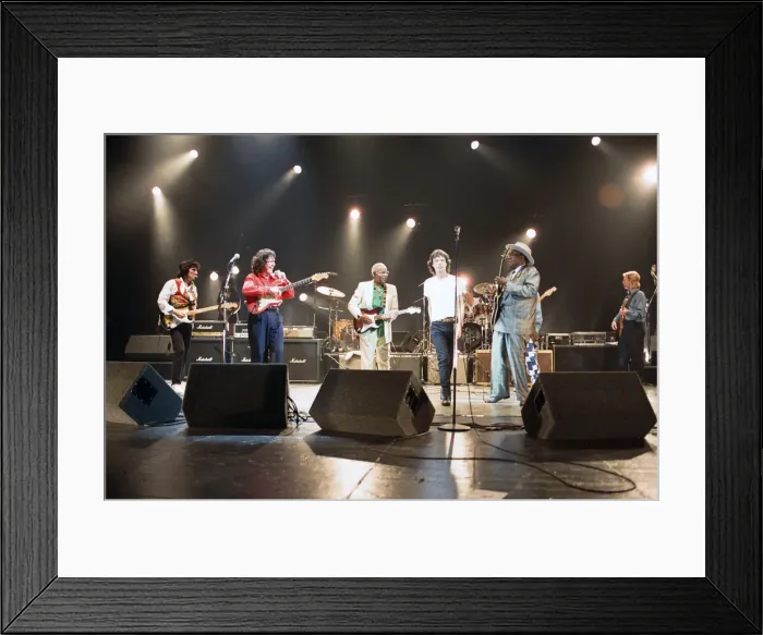 Framed Print : As part of Englands National Music Day, Mick Jagger performs at the Celebration of Framed Print : As part of Englands National Music Day, Mick Jagger performs at the Celebration of